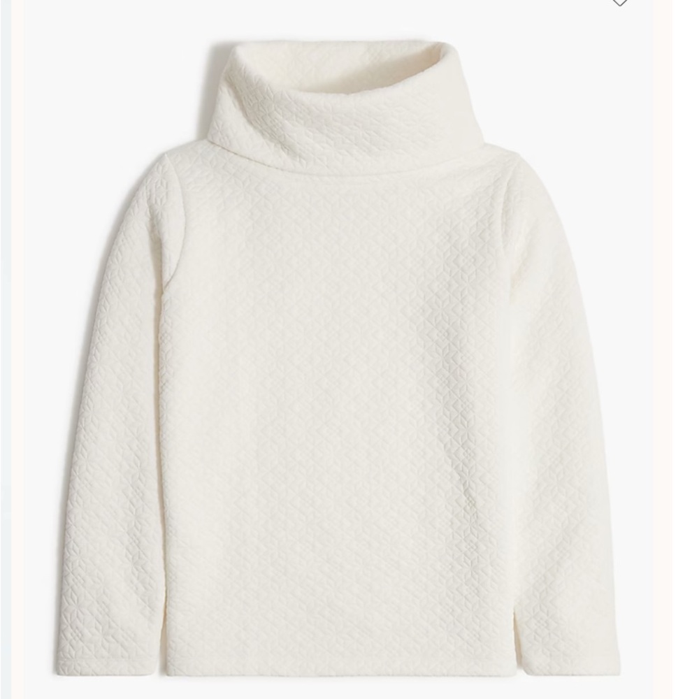 Cozy White Turtleneck Sweater JCrew XXS